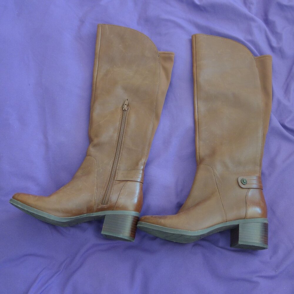 Anne Klein iFlex 7M AKJELA LEATHER UPPER TEXTILE LINING BALANCE MAN MADE Boots